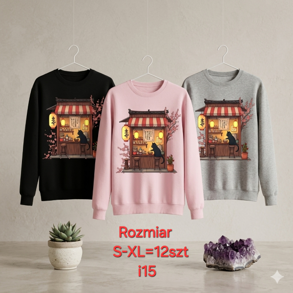 Bluzki damskie Roz S-XL, 1 Kolor Paczka 12 szt 1